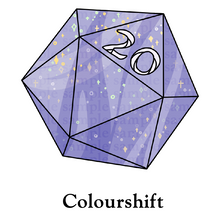 Load image into Gallery viewer, 20d20: ‘Colourshift’ Transparent Vinyl Sticker
