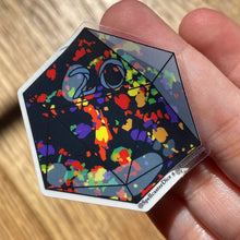 Load image into Gallery viewer, 20d20: ‘Opal’ Transparent Vinyl Sticker
