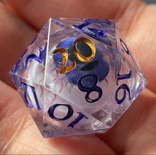Load image into Gallery viewer, CUSTOM Eyeroll d20 (Purple)
