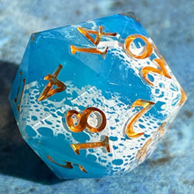 Load image into Gallery viewer, Ocean Lace (I) Oversized d20
