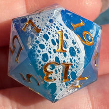 Load image into Gallery viewer, Ocean Lace (I) Oversized d20
