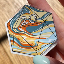 Load image into Gallery viewer, 20d20: ‘Dirty Pour’ Transparent Vinyl Sticker
