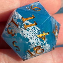 Load image into Gallery viewer, Ocean Lace (I) Oversized d20
