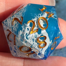 Load image into Gallery viewer, Ocean Lace (I) Oversized d20
